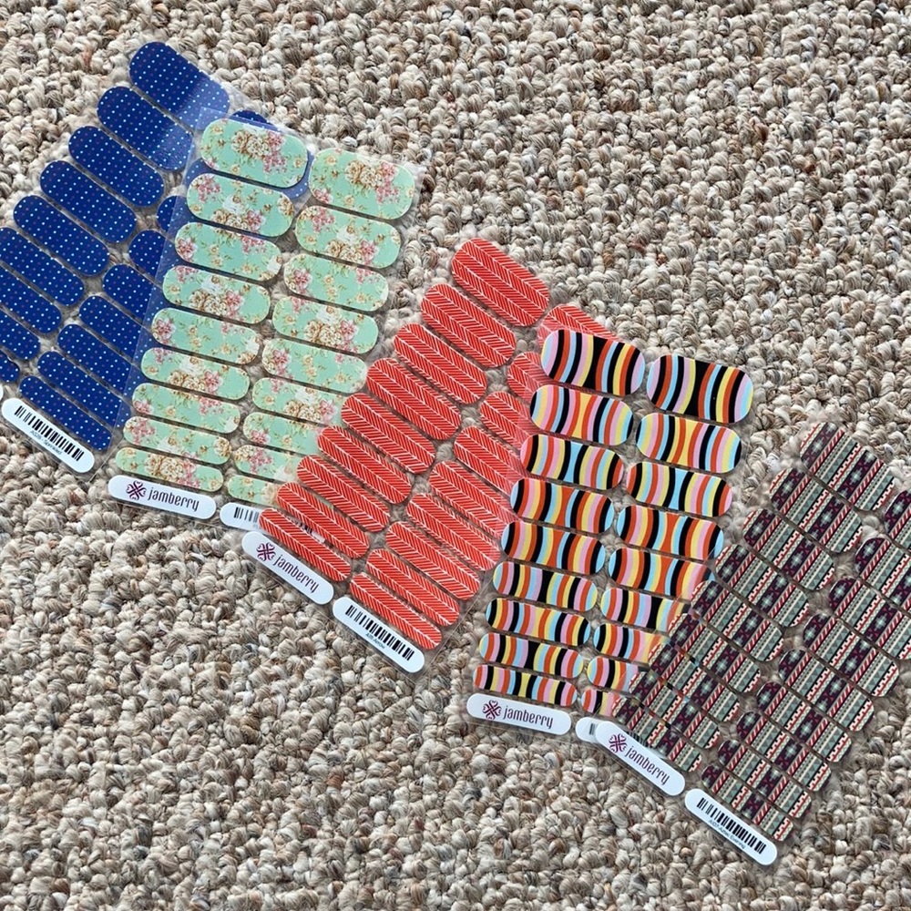 5 Complete Jamberry Nail sets